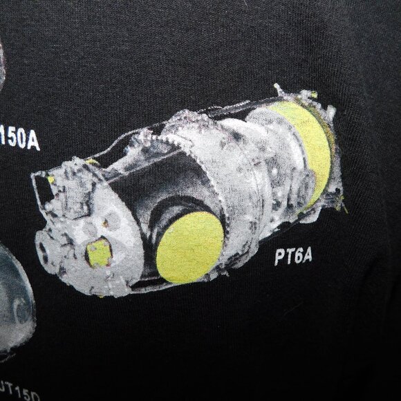 StandardAero gas turbine engines Mens L Black Graphic T Shirt - Picture 8 of 11